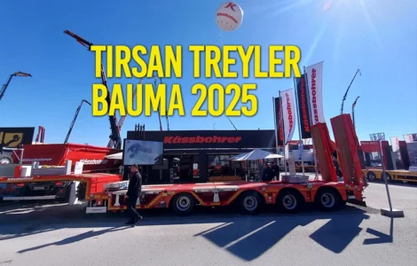 Tırsan yeni teknolojik ağır nakliye platformu araçları ile BAUMA 2025'e damga vudu!