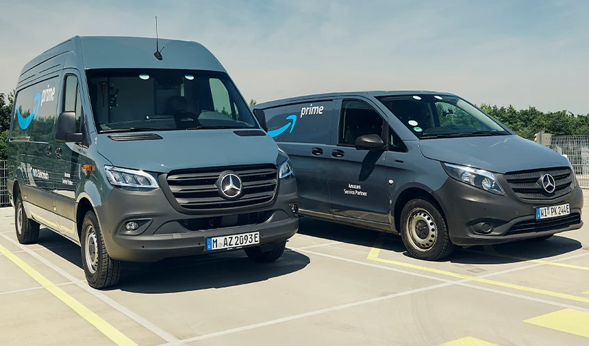 Amazon, 5.000 Elektrikli eSprinter ve eVito ile Yılda 200 milyon paket teslim edecek! 2 Mercedes'in yeni elektrikli vanları.